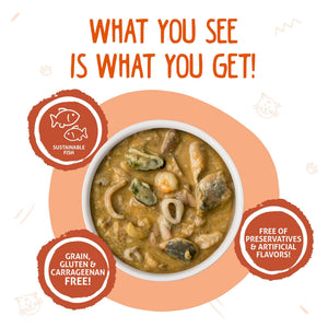 Weruva Classic Cat Marbella Paella with Mackerel, Shrimp & Mussels in Gravy Wet Cat Food Can