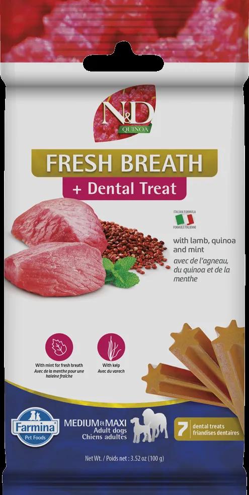 Farmina N&D Quinoa Fresh Breath Lamb Adult Medium & Maxi Dog Treats