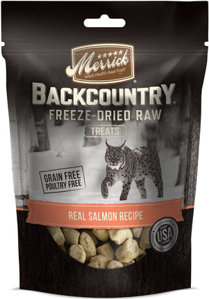 Merrick Backcountry Grain-Free Real Salmon Recipe Freeze-Dried Raw Cat Treats, 1-oz