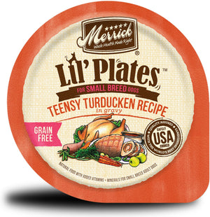Merrick Lil' Plates Grain-Free Teensy Turducken in Gravy Dog Food Trays