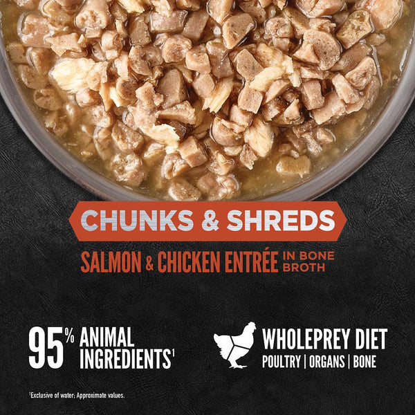 ORIJEN Chunks & Shreds Salmon & Chicken Entree Wet Cat Food Can