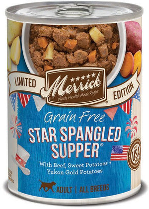 Merrick Limited Edition Grain-Free Star Spangled Supper Adult Canned Dog Food