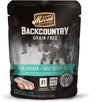 Merrick Backcountry Grain-Free Real Chicken & Trout Recipe Cuts Morsels in Gravy Cat Food Pouches