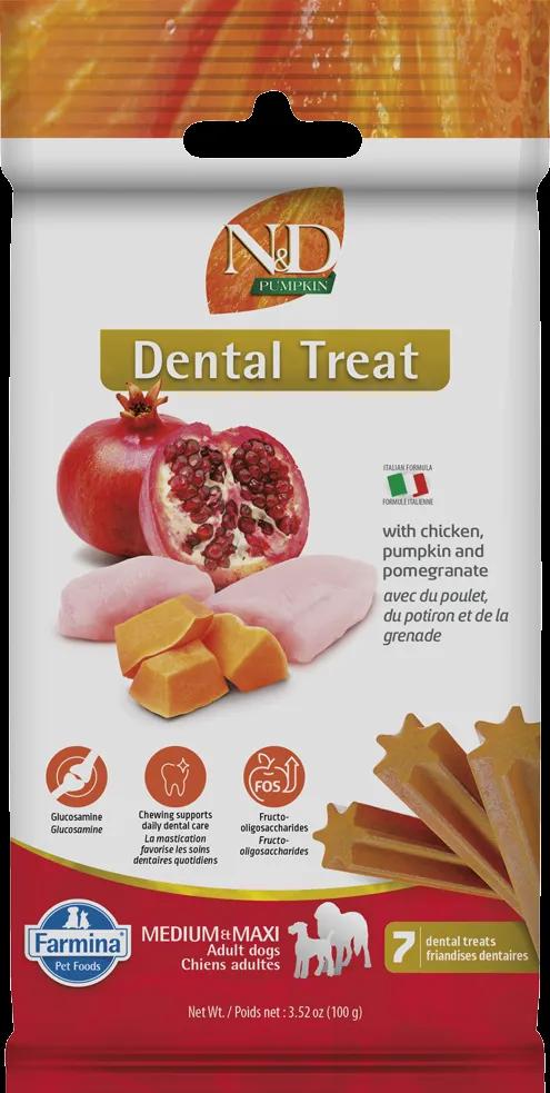 Farmina Chicken, Pumpkin & Pomegranate Medium & Maxi Dental Dog Treats