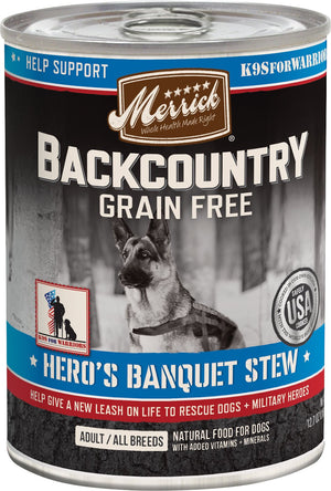 Merrick Backcountry Hero's Banquet Stew Grain-Free Canned Dog Food