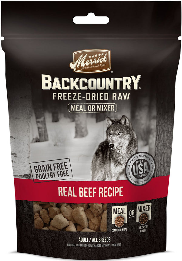 Merrick Backcountry Freeze-Dried Raw Real Beef Recipe Grain-Free Freeze-Dried Dog Food