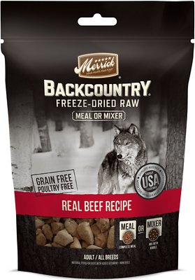 Merrick Backcountry Freeze-Dried Raw Real Beef Recipe Grain-Free Freeze-Dried Dog Food