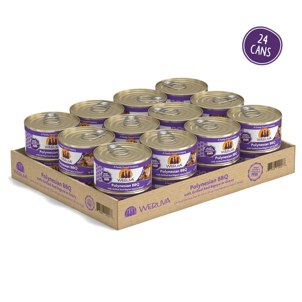 Weruva Classic Cat Polynesian BBQ with Grilled Red Bigeye in Gravy Wet Cat Food Can