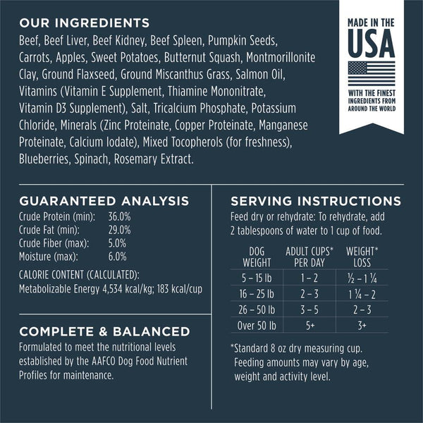 Instinct Raw Meals Real Beef Freeze-Dried Dog Food