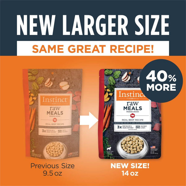 Instinct Raw Meals Real Beef Freeze-Dried Dog Food