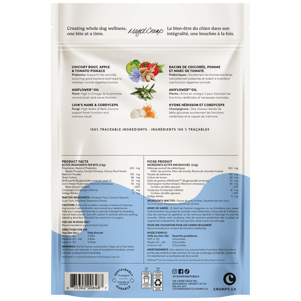 Crumps' Naturals Gutsy Elevate Bites Dog Supplement