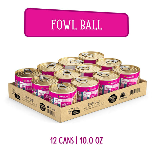 Dogs in the Kitchen Fowl Ball with Chicken Breast & Turkey Au Jus Wet Dog Food Can
