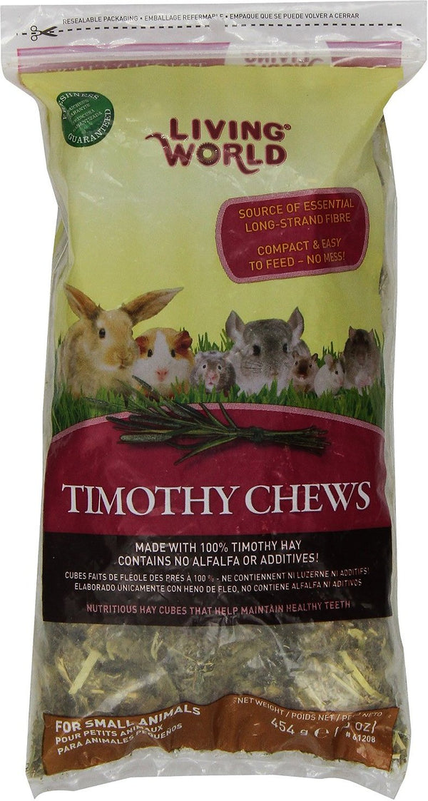 Living World Timothy Hay Small Animal Chews, 16-oz