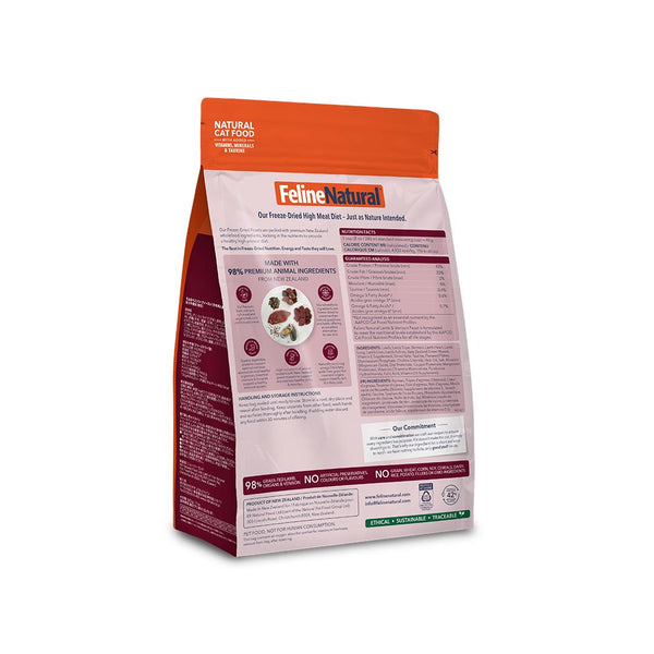 Feline Natural New Zealand Lamb & Venison Feast Grain-Free Freeze-Dried Cat Food