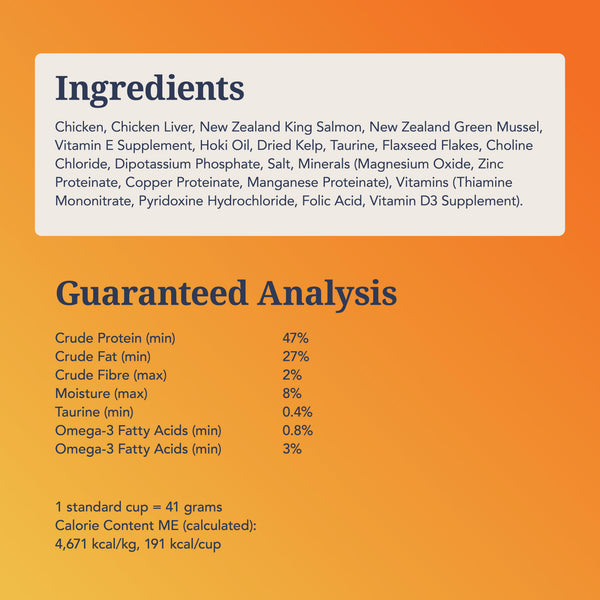 Feline Natural New Zealand Chicken & King Salmon Feast Grain-Free Freeze-Dried Cat Food