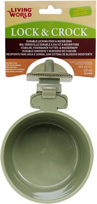 Living World Lock & Crock Dish Small Animal Bowl
