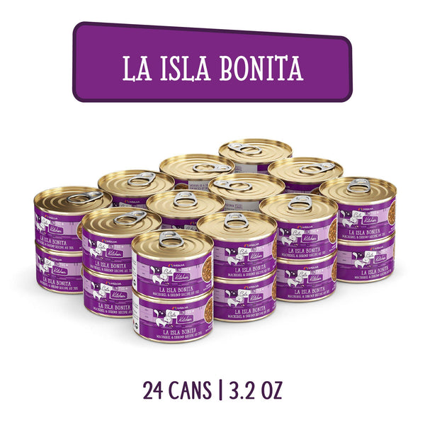 Cats in the Kitchen La Isla Bonita Mackerel & Shrimp Recipe Au Jus Wet Cat Food Can