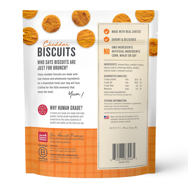 The Honest Kitchen Cheddar Biscuits Real Cheddar Cheese Dog Treats