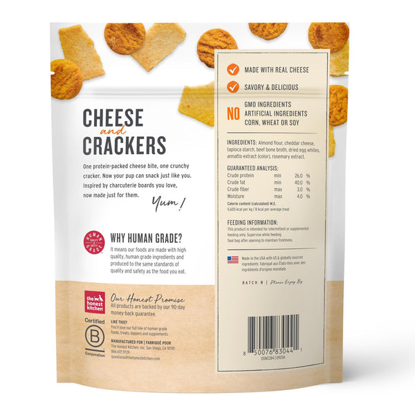 The Honest Kitchen Cheese & Crackers Cheddar & Beef Bone Broth Dog Treats