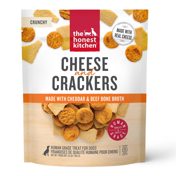 The Honest Kitchen Cheese & Crackers Cheddar & Beef Bone Broth Dog Treats