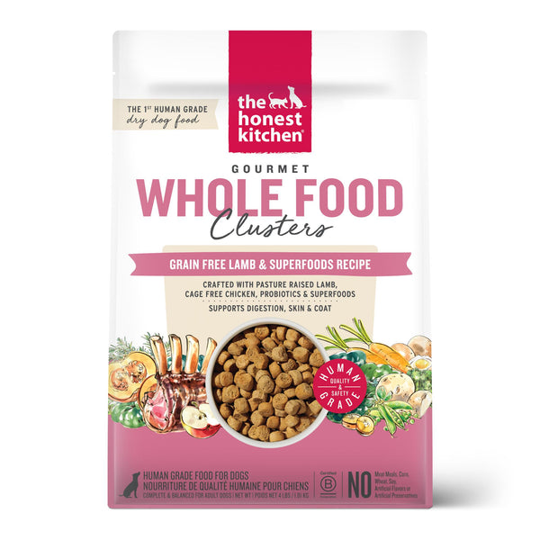 The Honest Kitchen Gourmet Whole Food Clusters Lamb Grain-Free Dry Dog Food