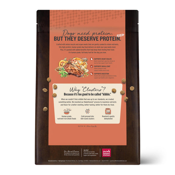 The Honest Kitchen Protein Plus+ Clusters Beef & Chicken Grain-Free Dry Dog Food