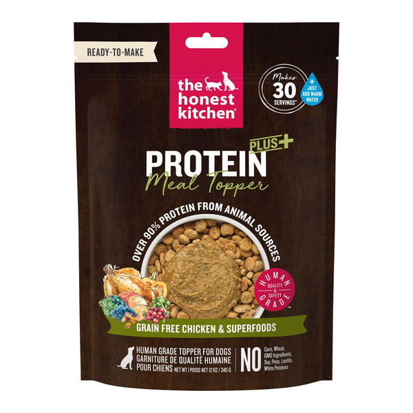 The Honest Kitchen Protein Plus+ Chicken with Superfoods Grain-Free Dehydrated Dog Food Topper