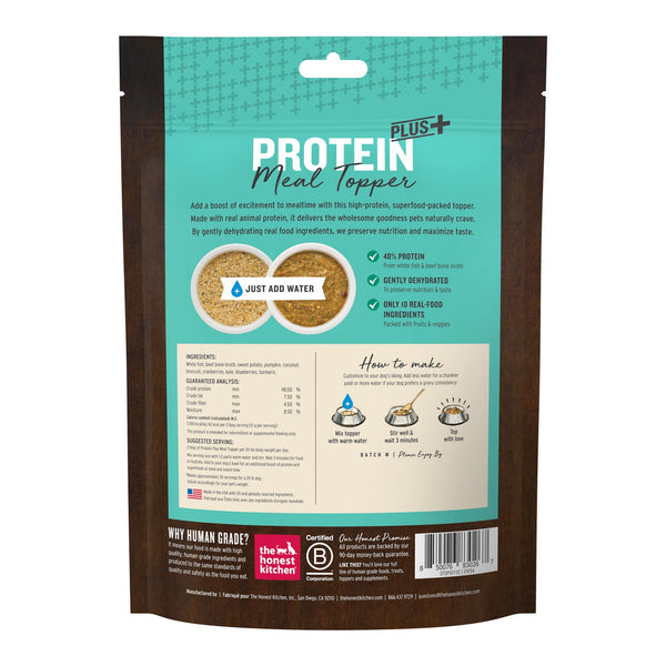 The Honest Kitchen Protein Plus+ Fish with Superfoods Grain-Free Dehydrated Dog Food Topper