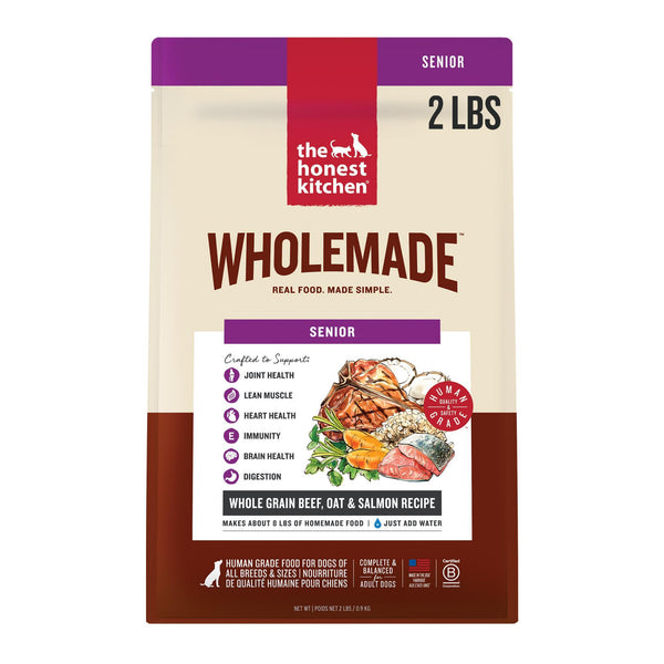 The Honest Kitchen Wholemade Beef, Oat & Salmon Senior Dehydrated Dog Food