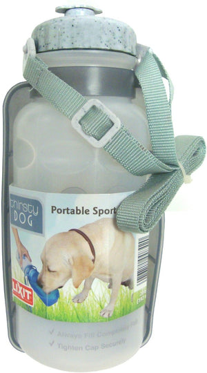 Lixit Thirsty Dog Bouteille d'eau portable et gamelle, bouteille de 20 oz