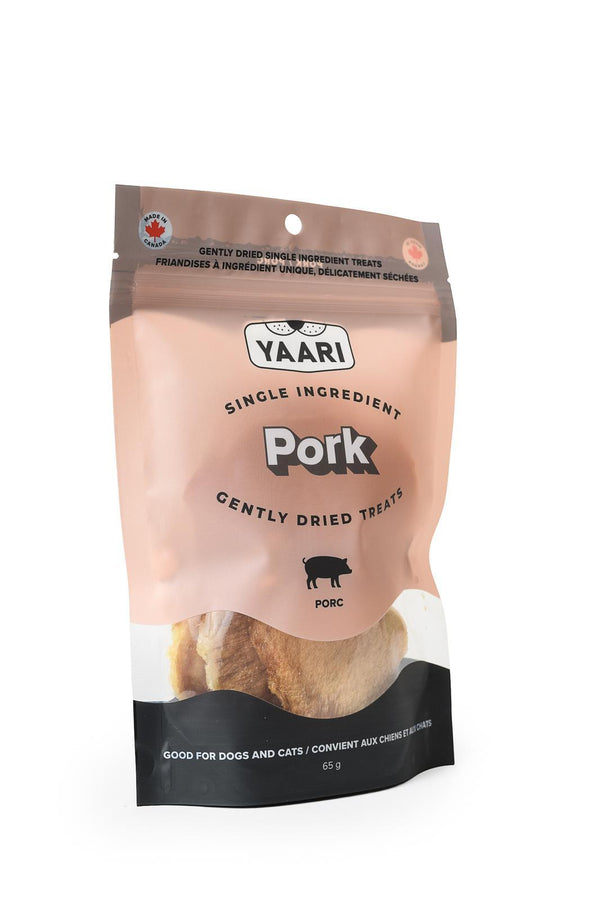 Yaari Single Ingredient Pork Gently Dried Dog & Cat Treats