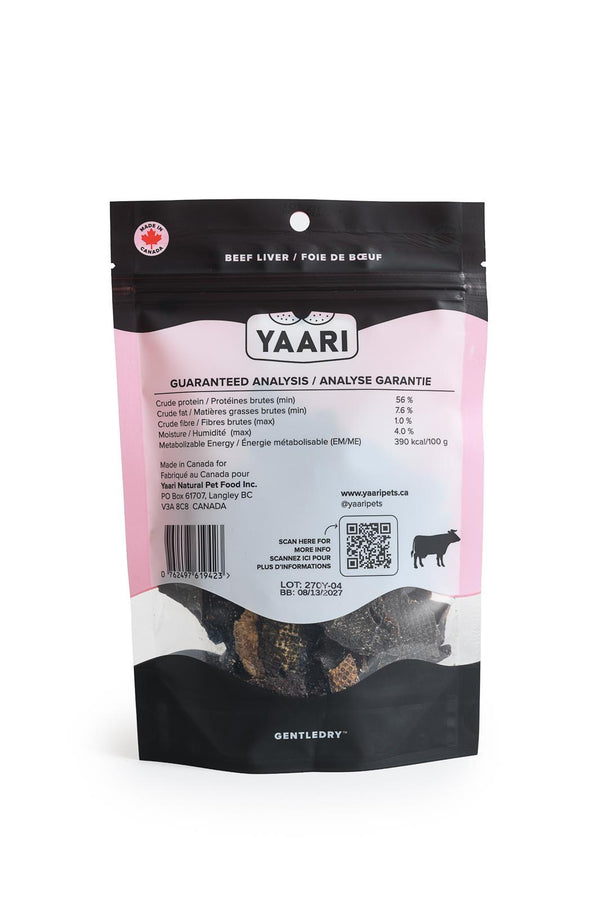 Yaari Single Ingredient Beef Liver Gently Dried Dog & Cat Treats