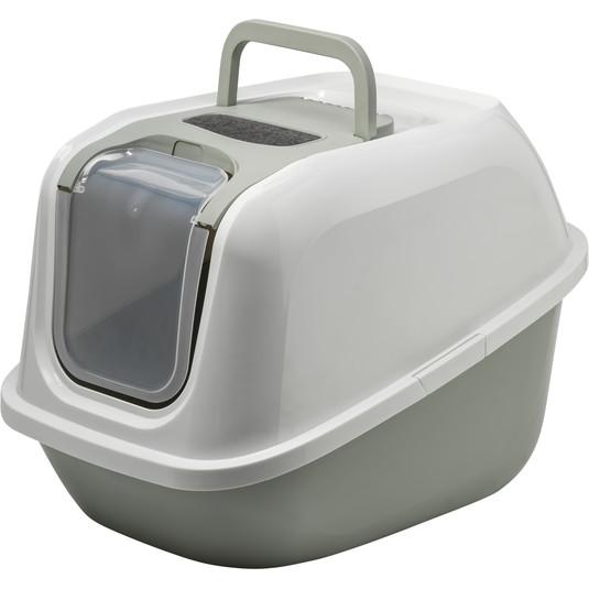 Moderna Mega Smart Bac à litière fermé bleu pour chat