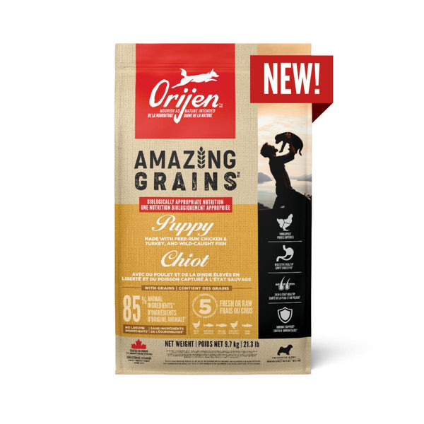 ORIJEN Amazing Grains Puppy Dry Dog Food (CA)