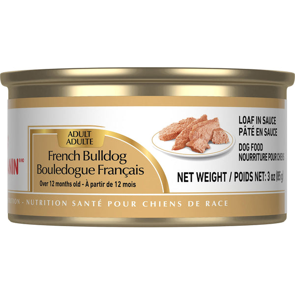 Royal Canin Breed Health Nutrition French Bulldog Loaf in Sauce Wet Dog Food Can