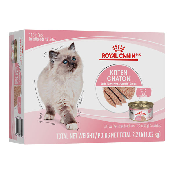 Royal Canin Kitten Loaf in Sauce Multipack Wet Cat Food Can