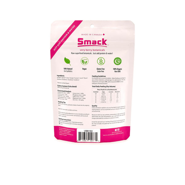 Smack Pet Food Very Berry Botanicals Dog Food Topper