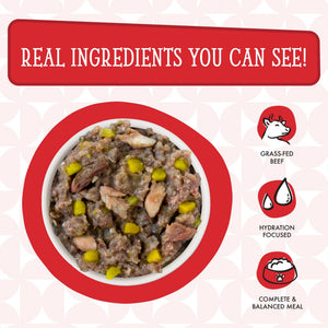 Dogs in the Kitchen The Double Dip with Beef & Wild Caught Salmon Au Jus Wet Dog Food Can