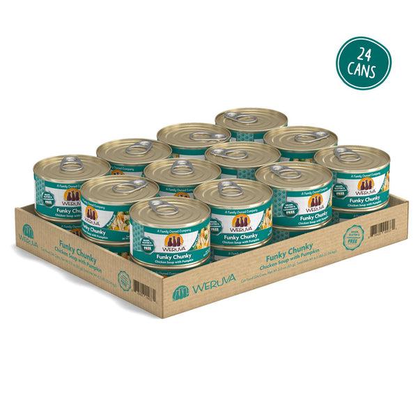 Weruva Classic Cat Funky Chunky Chicken Soup with Pumpkin Wet Cat Food Can