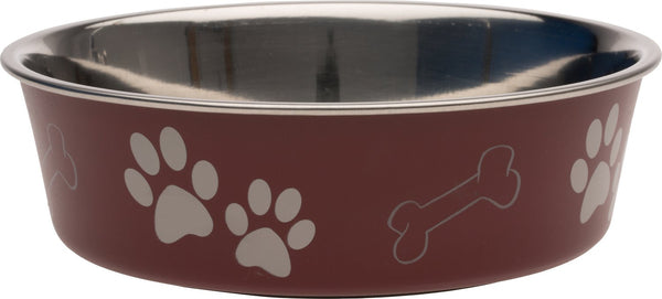 Loving Pets Bella Bowls Pet Bowl, Merlot