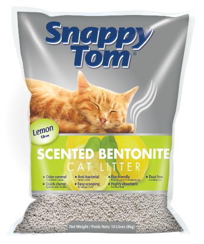Snappy Tom Scented Bentonite Lemon Clay Cat Litter