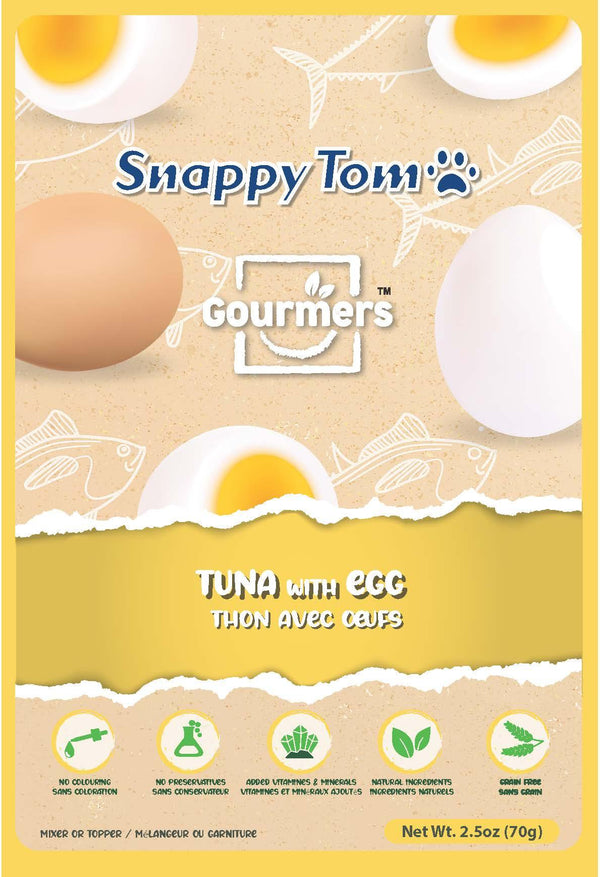 Snappy Tom Gourmers Tuna with Egg Wet Cat Food Pouch