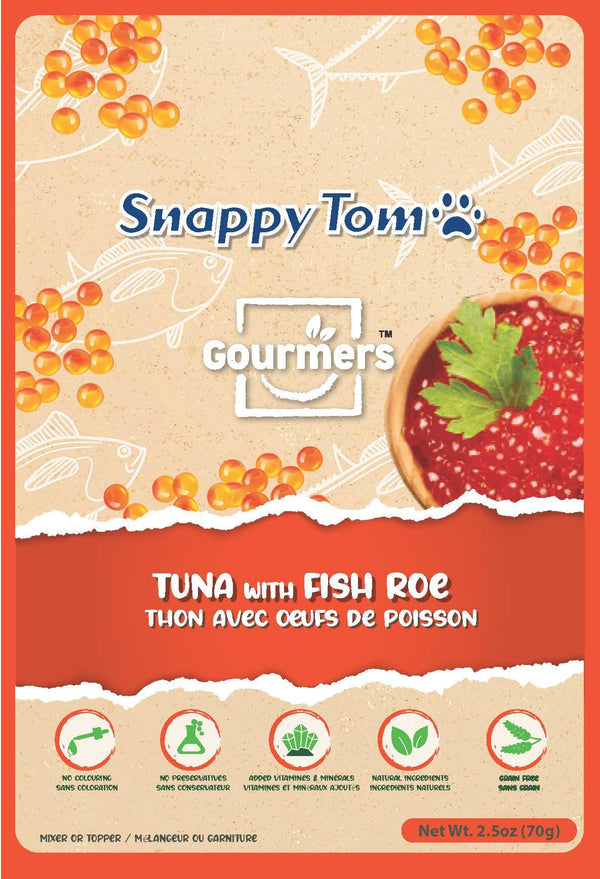 Snappy Tom Gourmers Tuna with Fish Roe Wet Cat Food Pouch
