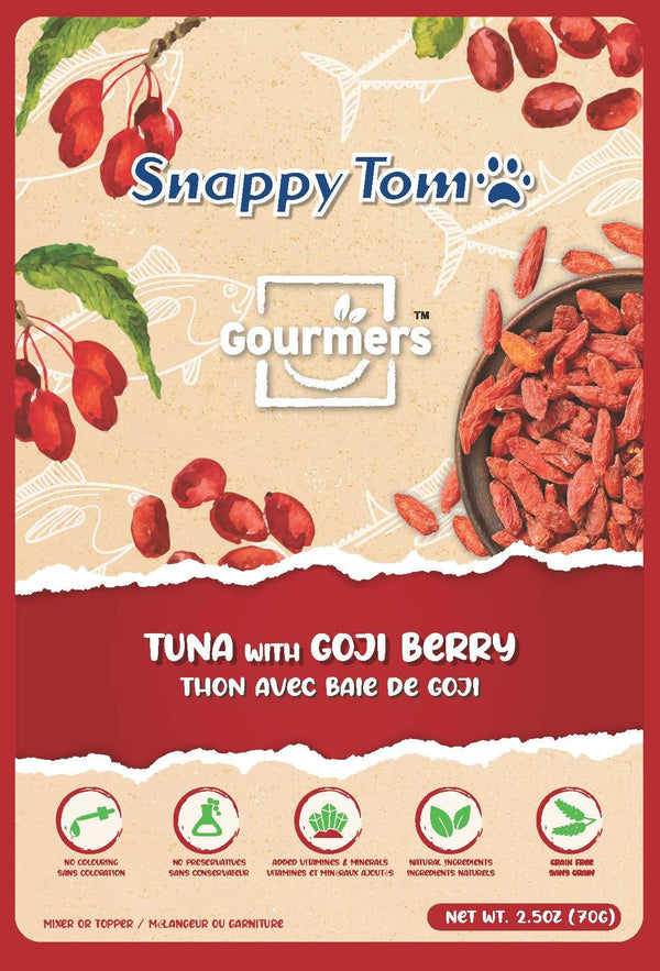 Snappy Tom Gourmers Tuna with Goji Berry Wet Cat Food Pouch