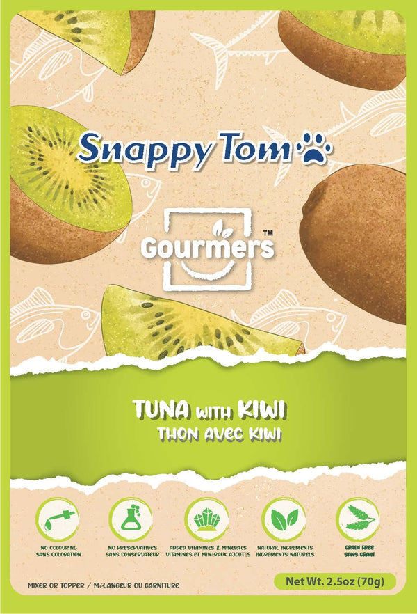 Snappy Tom Gourmers Tuna with Kiwi Wet Cat Food Pouch