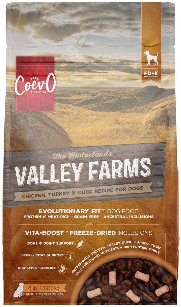COEVO Pet Nutrition FD+K Valley Farms Recipe Dry Dog Food