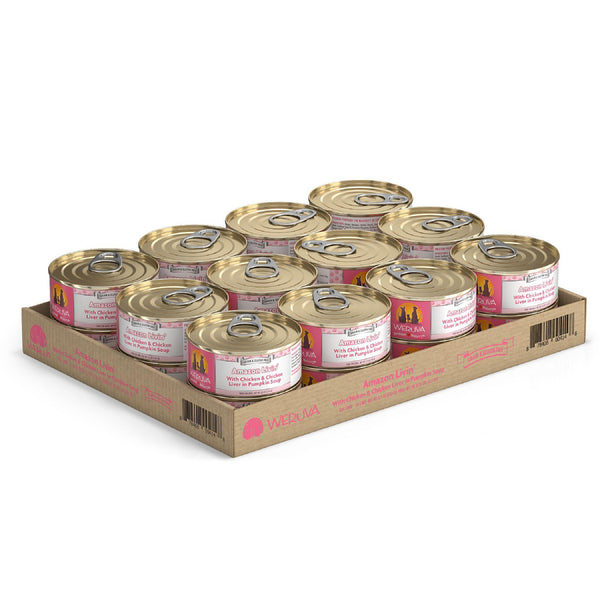 Weruva Classic Dog Amazon Livin' Poulet et Foie de poulet dans soupe à la citrouille Nourriture humide pour chiens en boîte