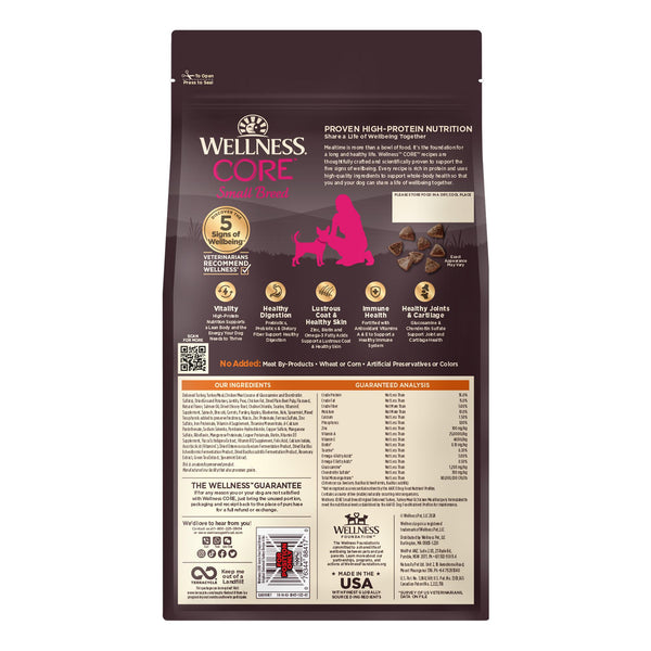Wellness CORE Original Turkey & Chicken Small Breed Grain-Free Dry Dog Food