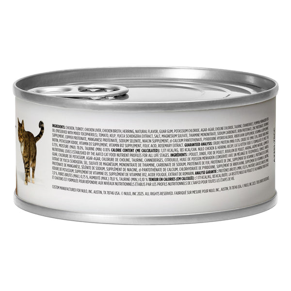 Nulo Cat & Kitten Chicken & Herring Grain-Free Wet Cat Food Can (CA)