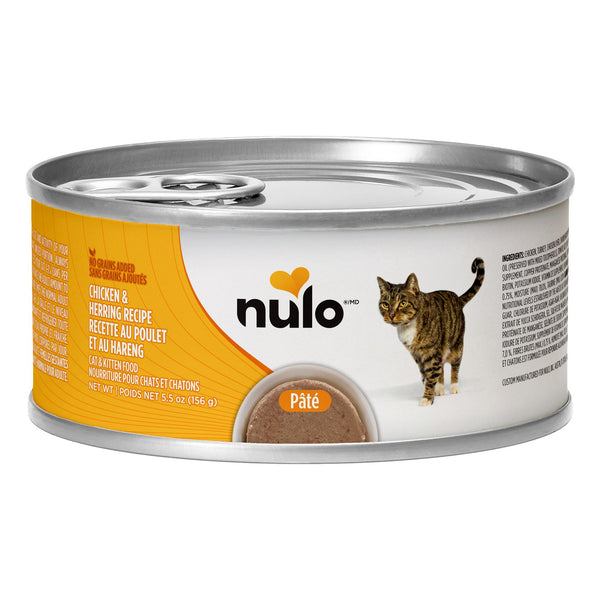 Nulo Cat & Kitten Chicken & Herring Grain-Free Wet Cat Food Can (CA)